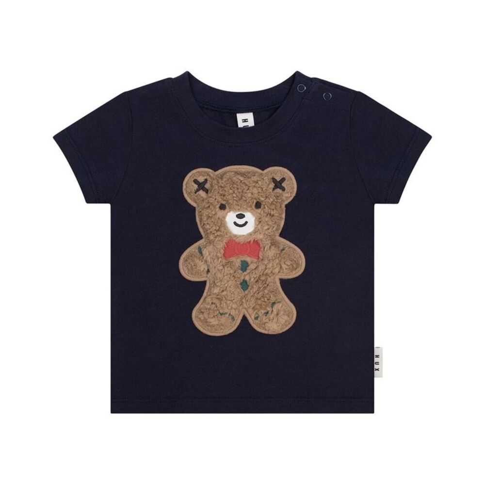 Huxbaby Boys  Furry Gingerbread Top, Blue